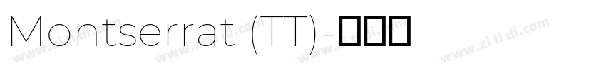 Montserrat (TT)字体转换